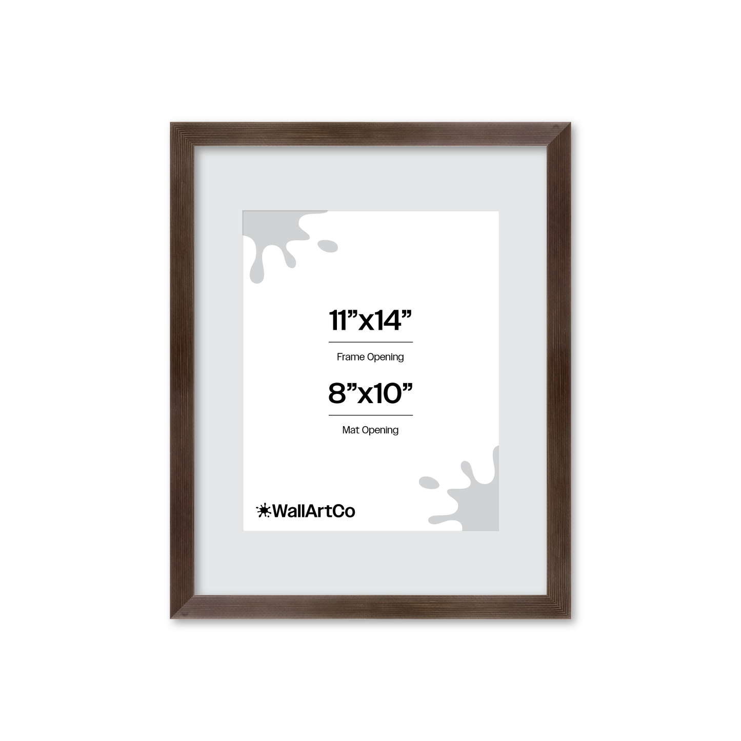 11" x 14" Soft Charcoal Sierra Wall Frame