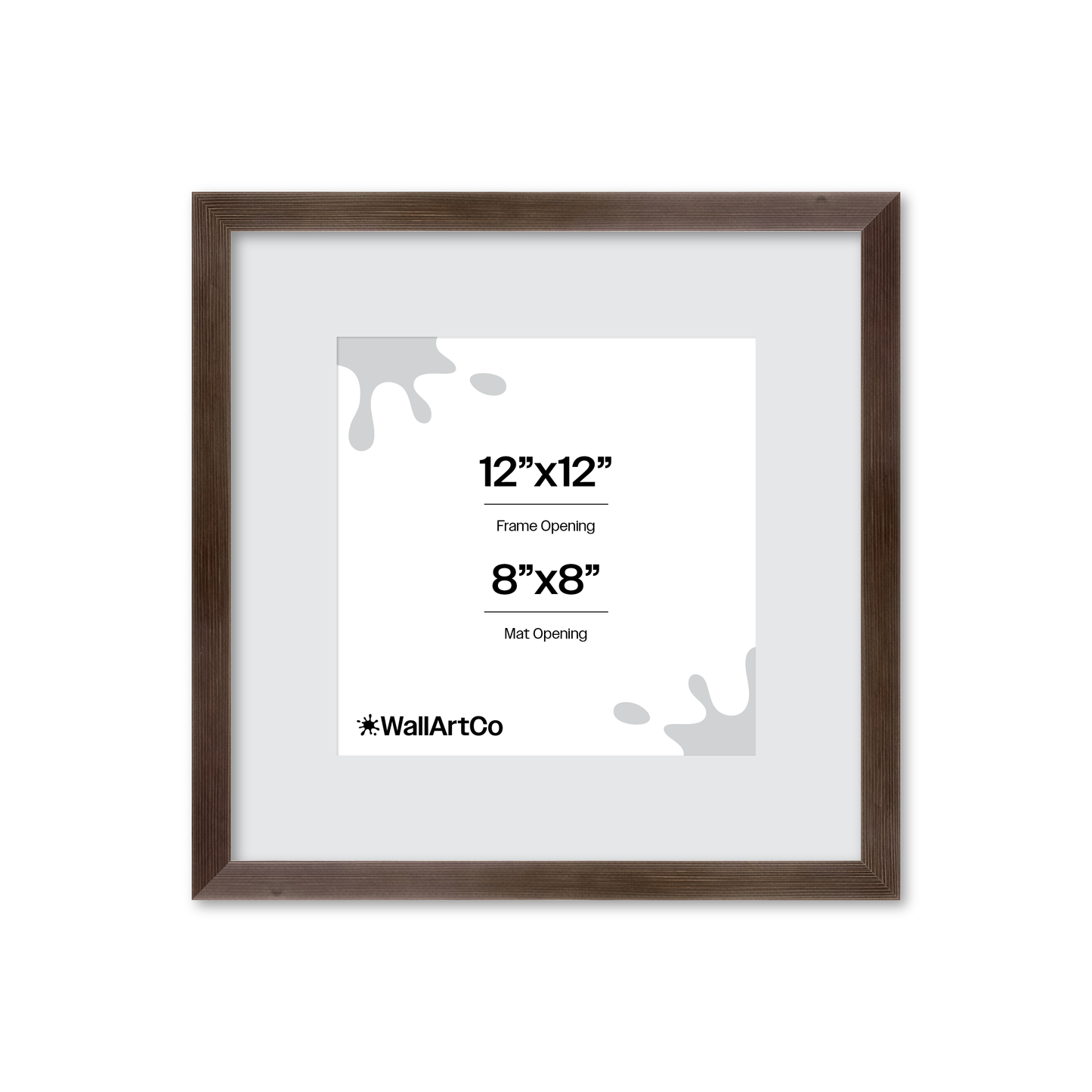 12" x 12" Soft Charcoal Sierra Wall Frame