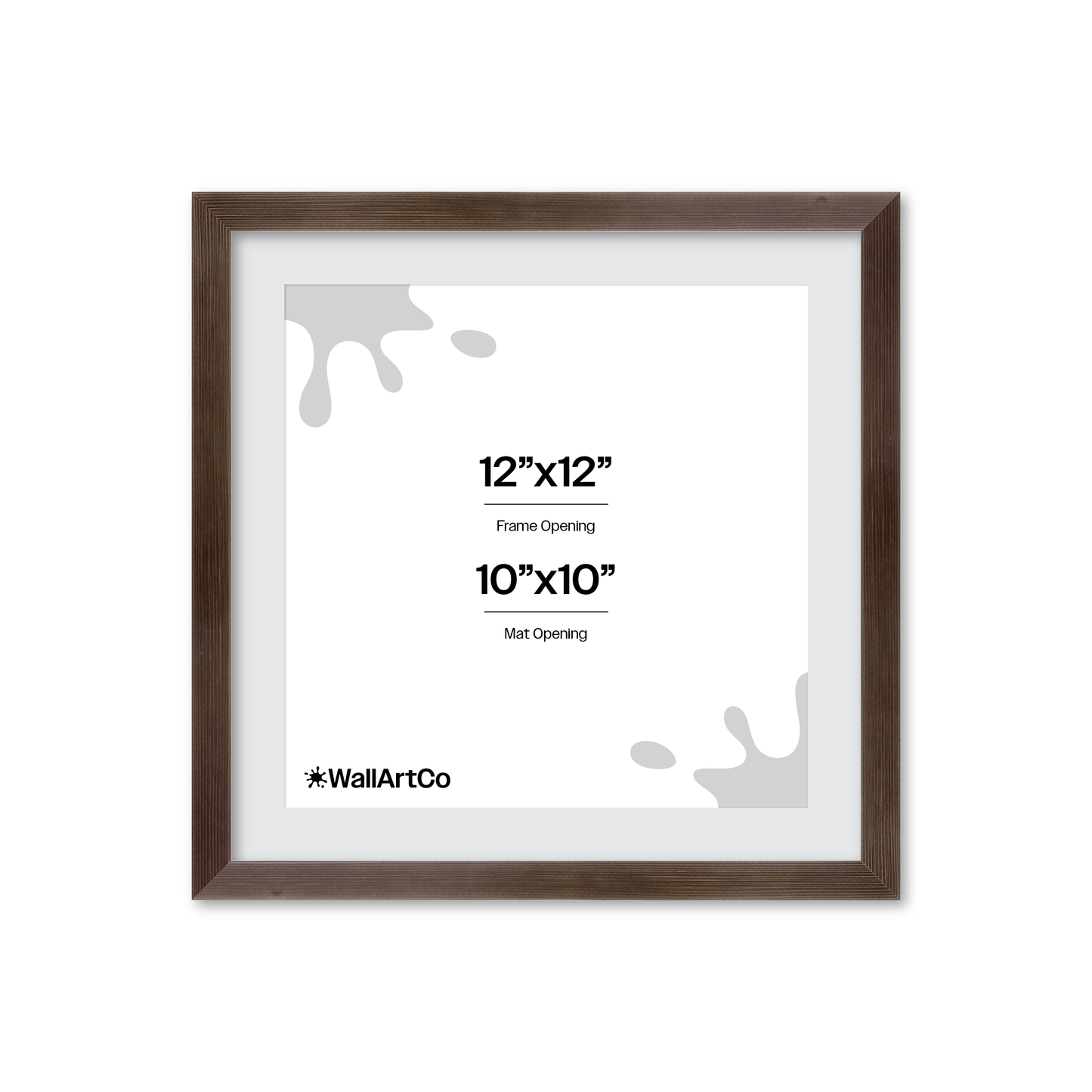 12" x 12" Soft Charcoal Sierra Wall Frame