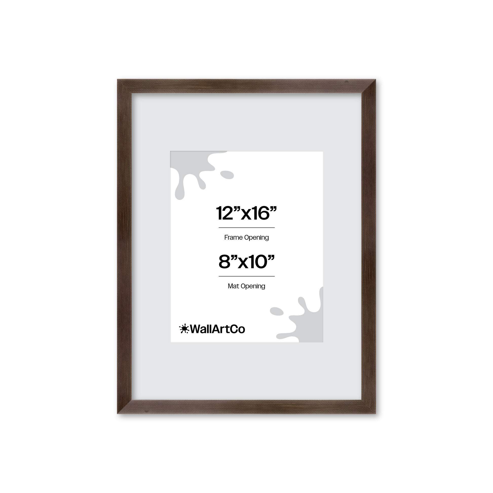 12" x 16" Soft Charcoal Sierra Wall Frame