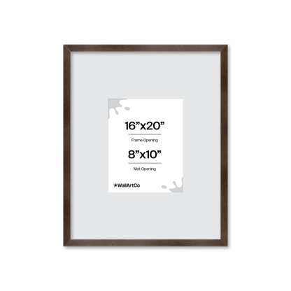 16" x 20" Soft Charcoal Sierra Wall Frame