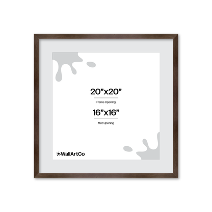 20" x 20" Soft Charcoal Sierra Wall Frame