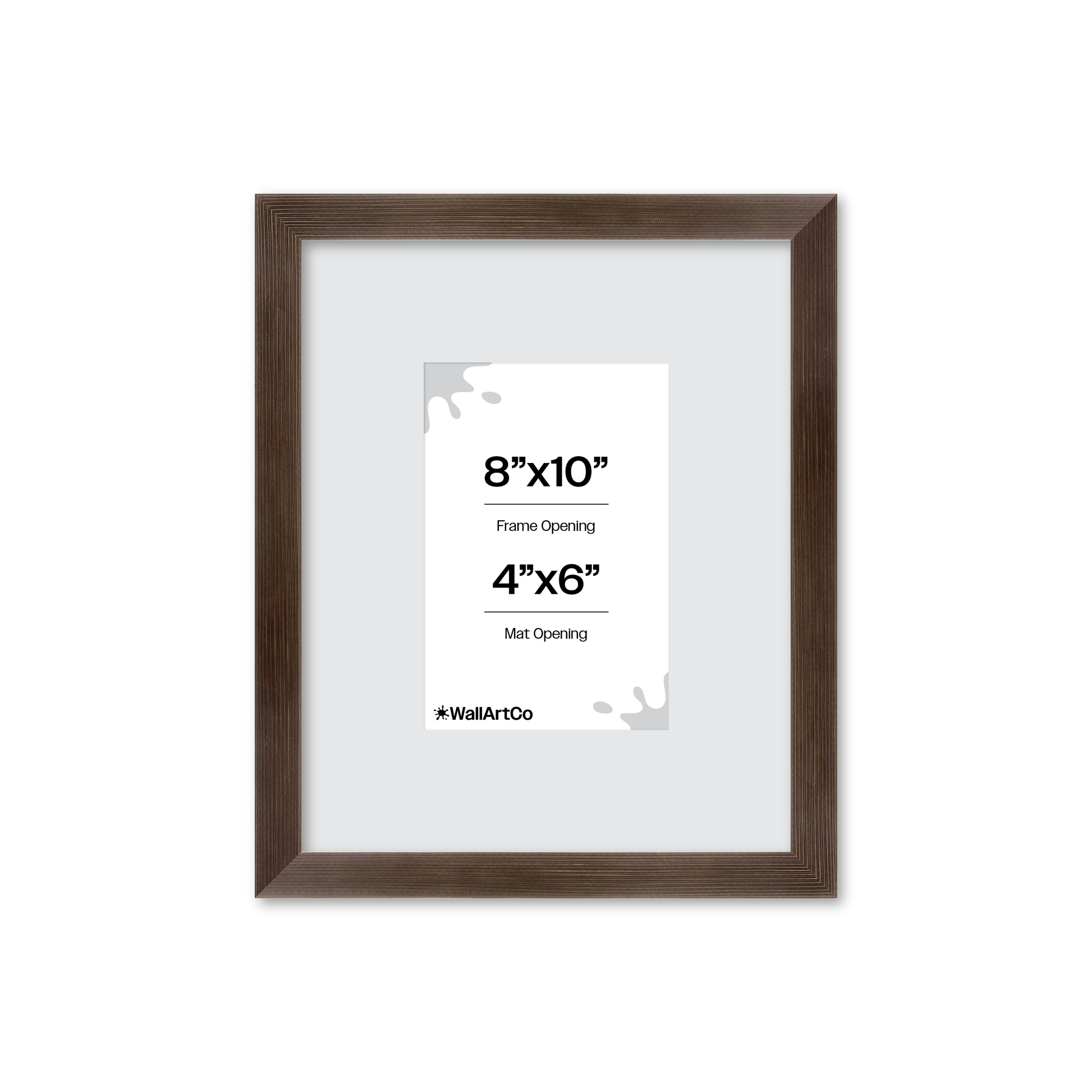 8" x 10" Soft Charcoal Sierra Wall Frame