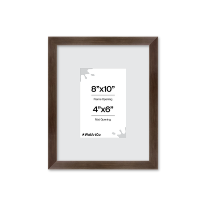 8" x 10" Soft Charcoal Sierra Wall Frame