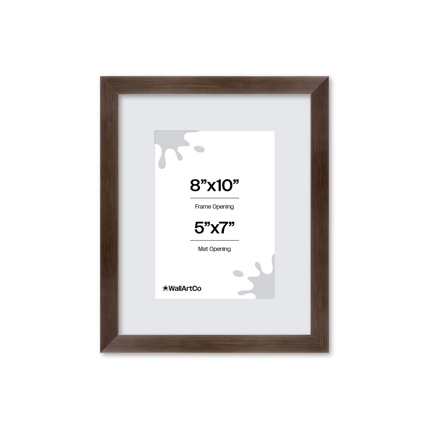8" x 10" Soft Charcoal Sierra Wall Frame