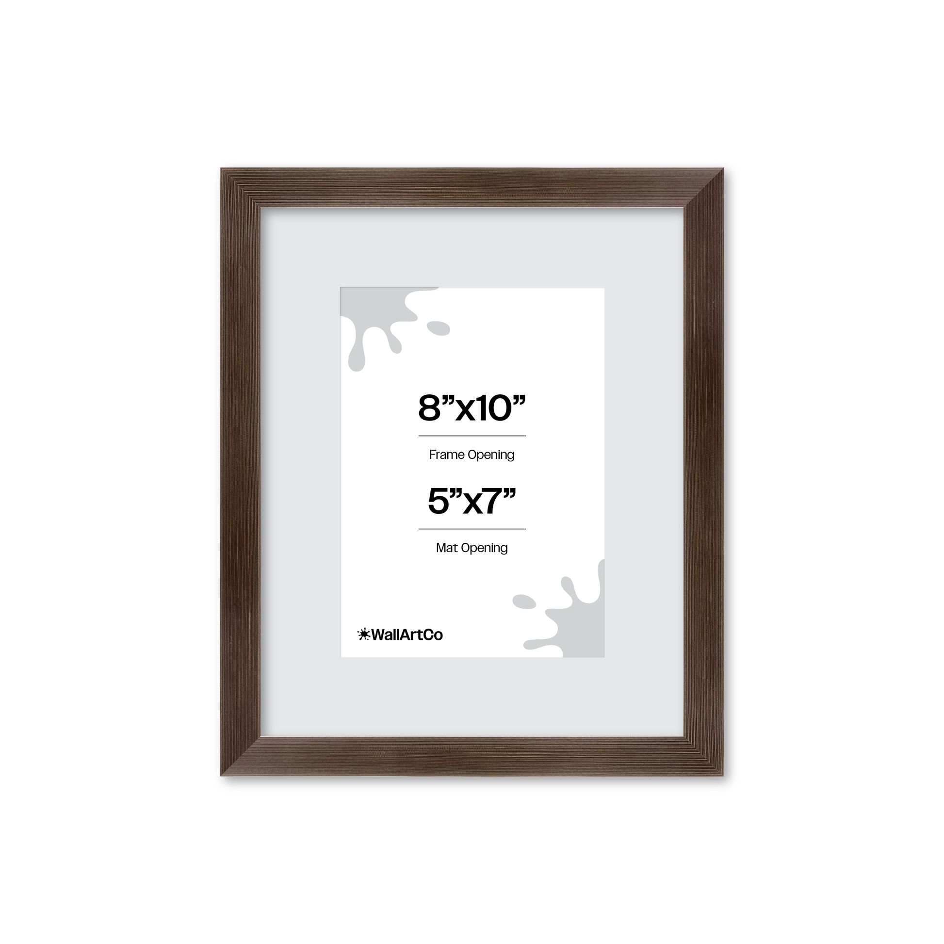 8" x 10" Soft Charcoal Sierra Wall Frame