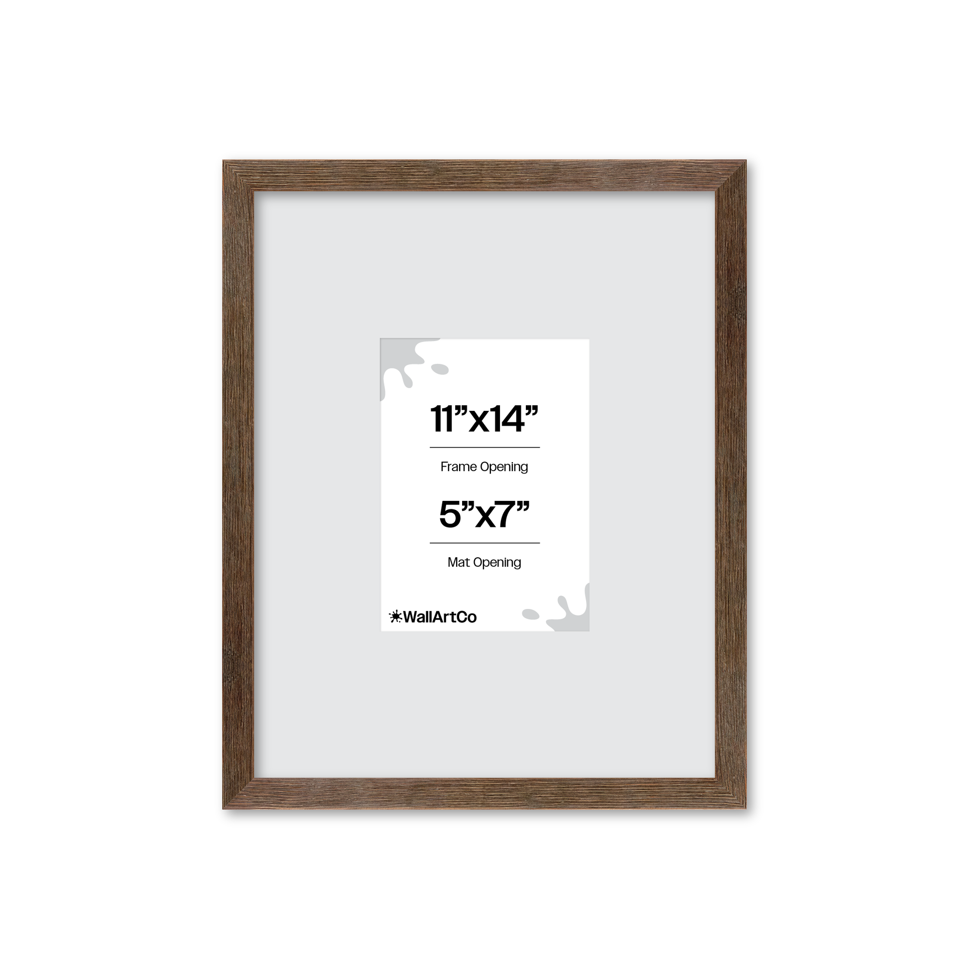 11" x 14" Soft Gray Sierra Wall Frame