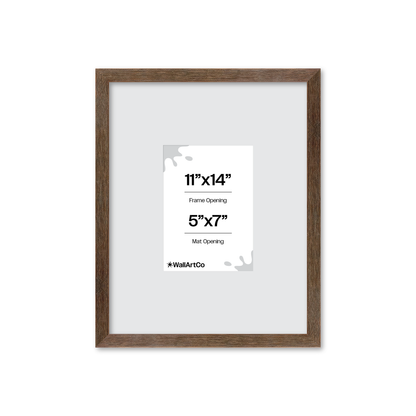 11" x 14" Soft Gray Sierra Wall Frame