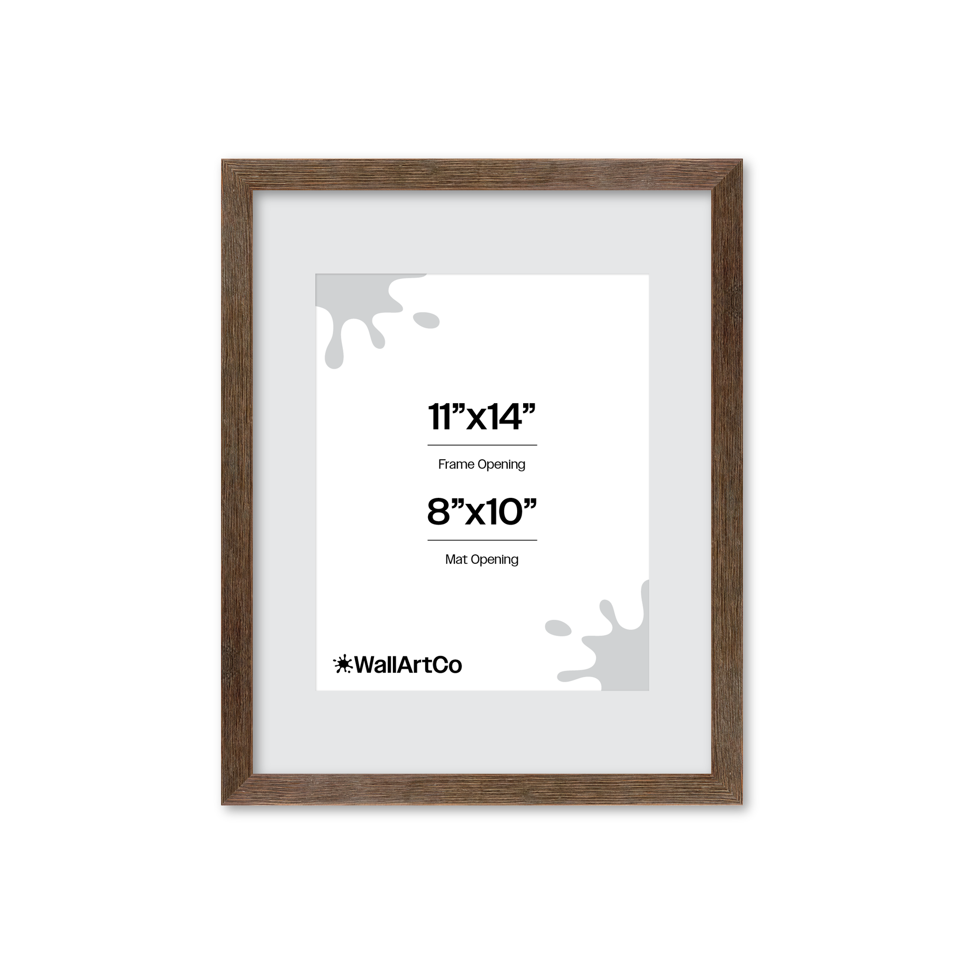11" x 14" Soft Gray Sierra Wall Frame