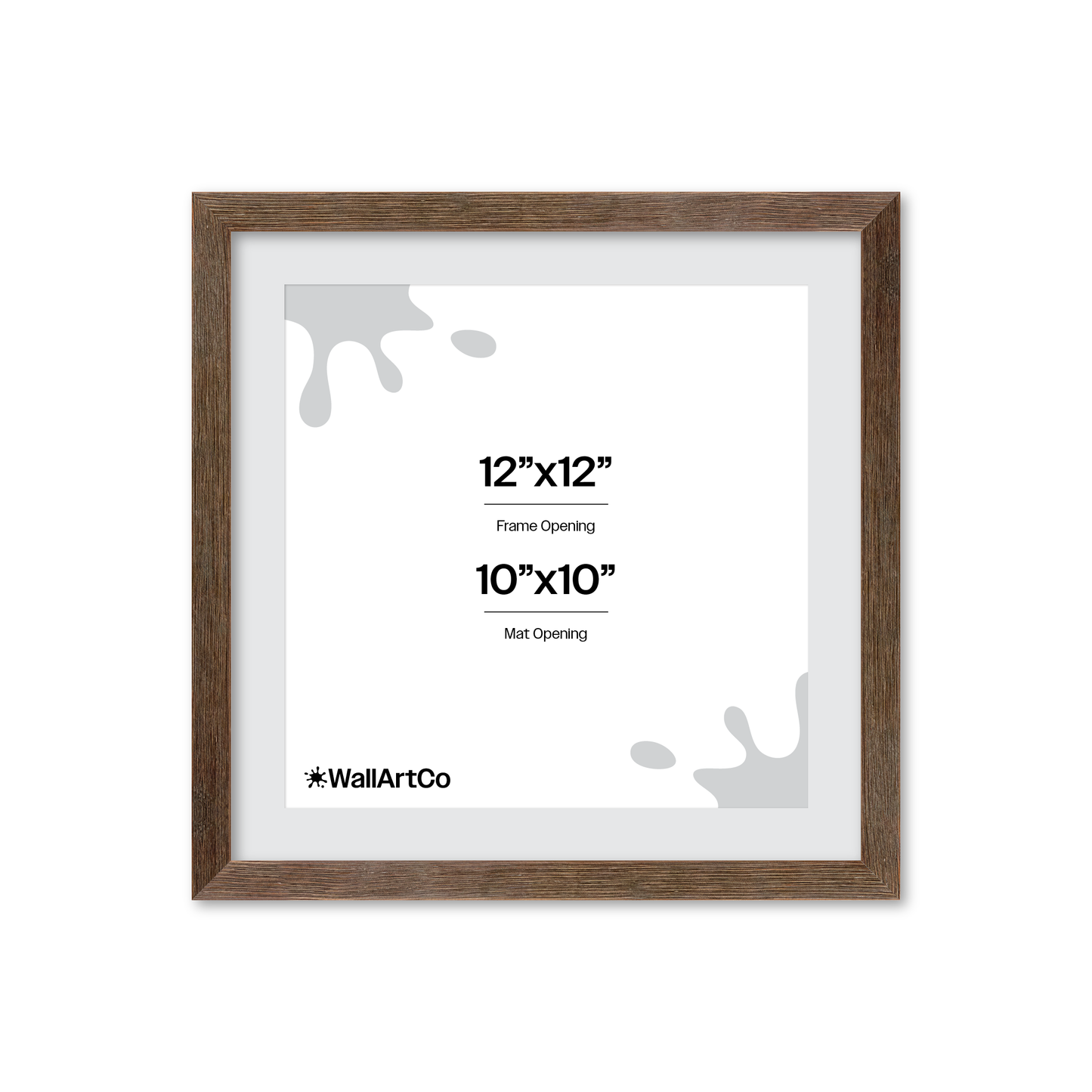 12" x 12" Soft Gray Sierra Wall Frame