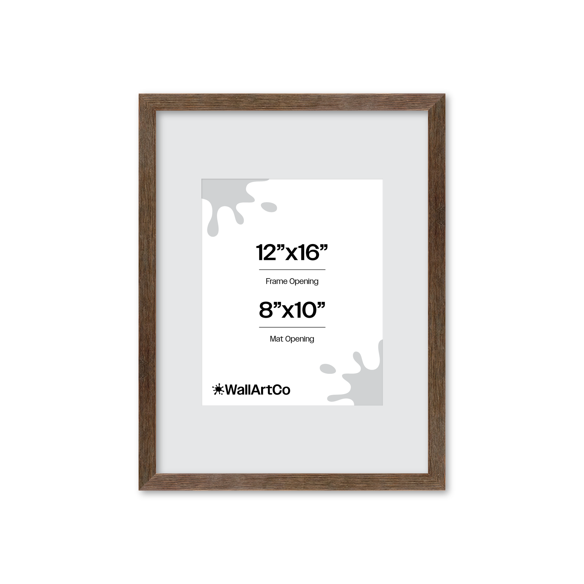 12" x 16" Soft Gray Sierra Wall Frame
