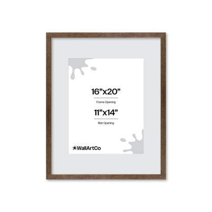 16" x 20" Soft Gray Sierra Wall Frame