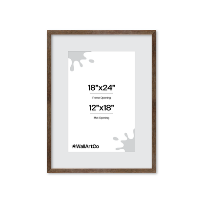 18" x 24" Soft Gray Sierra Wall Frame