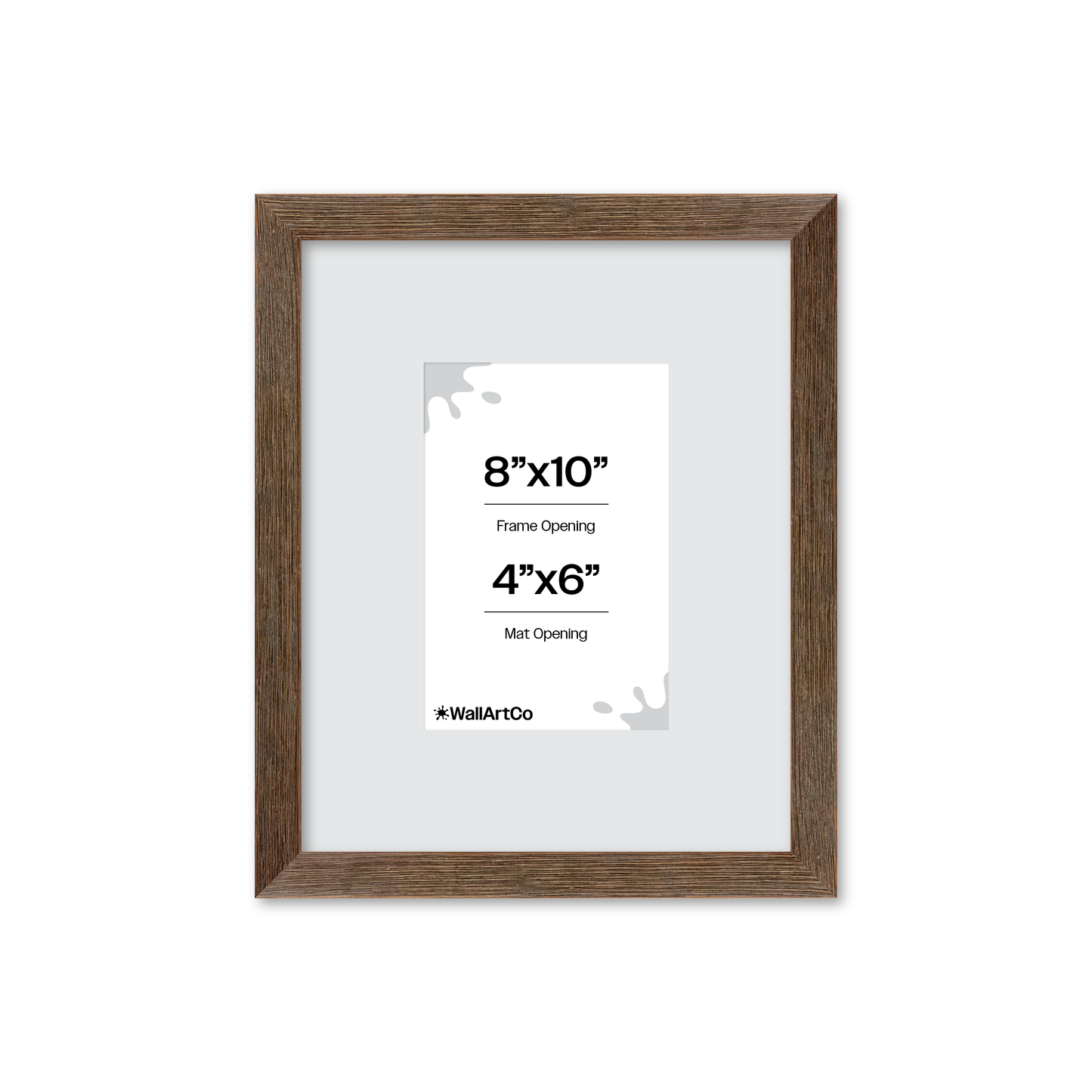 8" x 10" Soft Gray Sierra Wall Frame