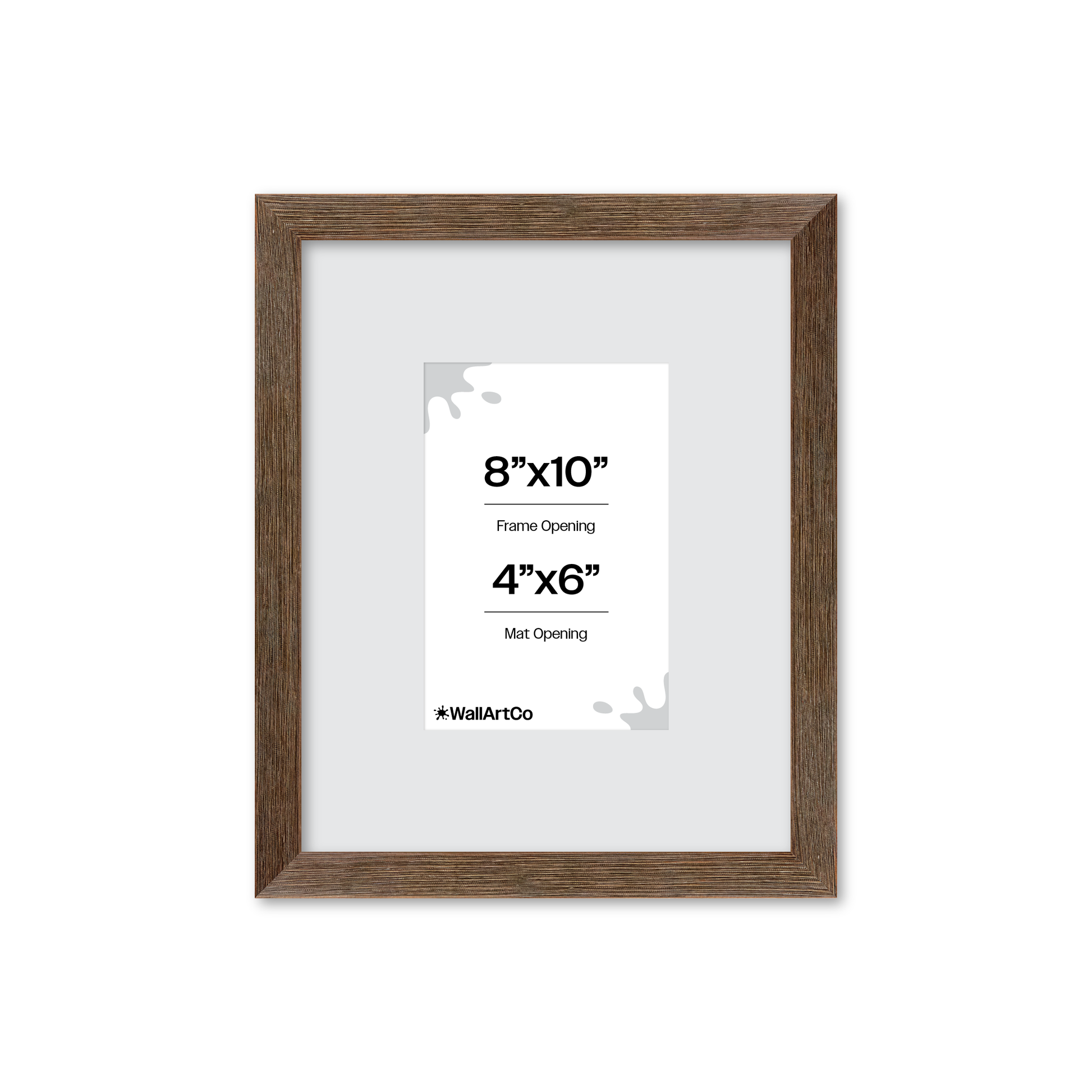 8" x 10" Soft Gray Sierra Wall Frame