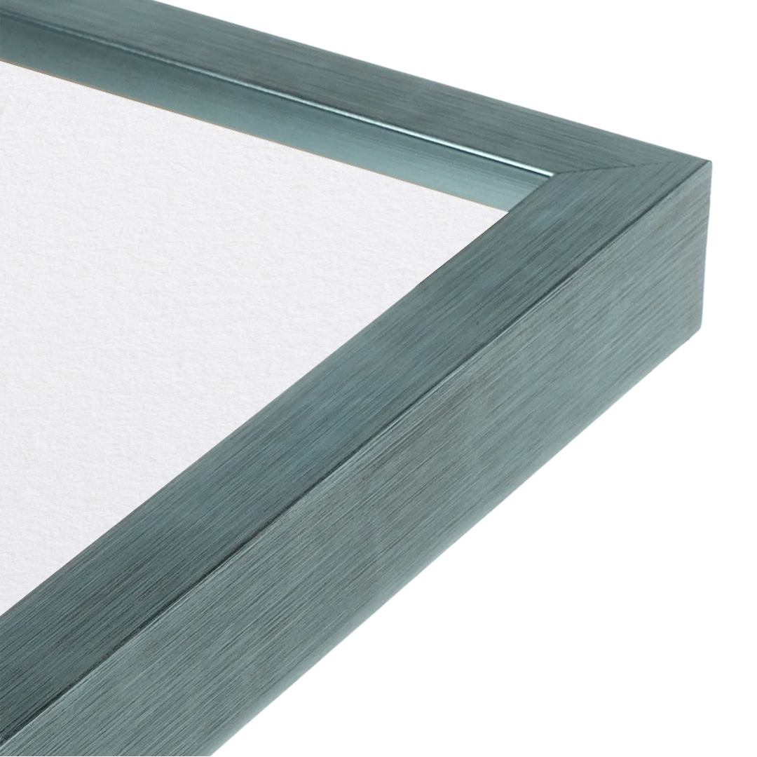 [LIFESTYLE],Electric Sky Narrow Width Wall Frame in a room