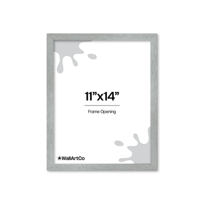 Heathered White Linden Wall Frame