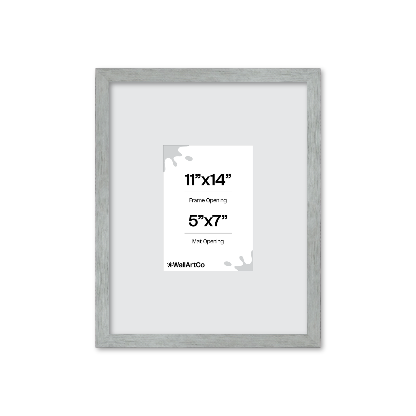 Heathered White Linden Wall Frame