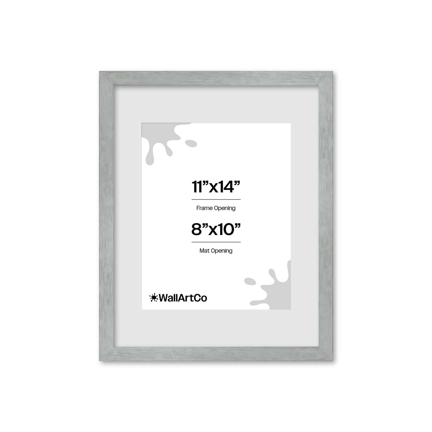 Heathered White Linden Wall Frame