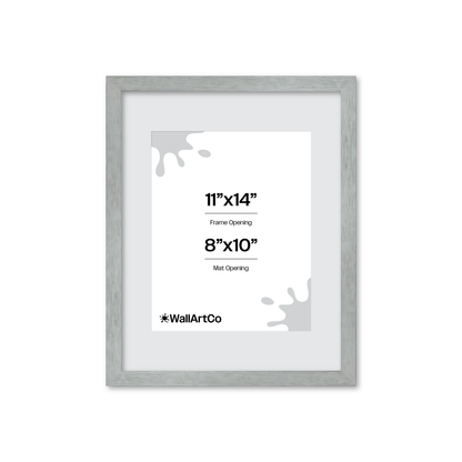 Heathered White Linden Wall Frame