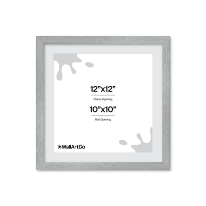 Heathered White Linden Wall Frame
