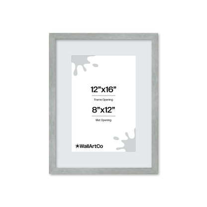 Heathered White Linden Wall Frame