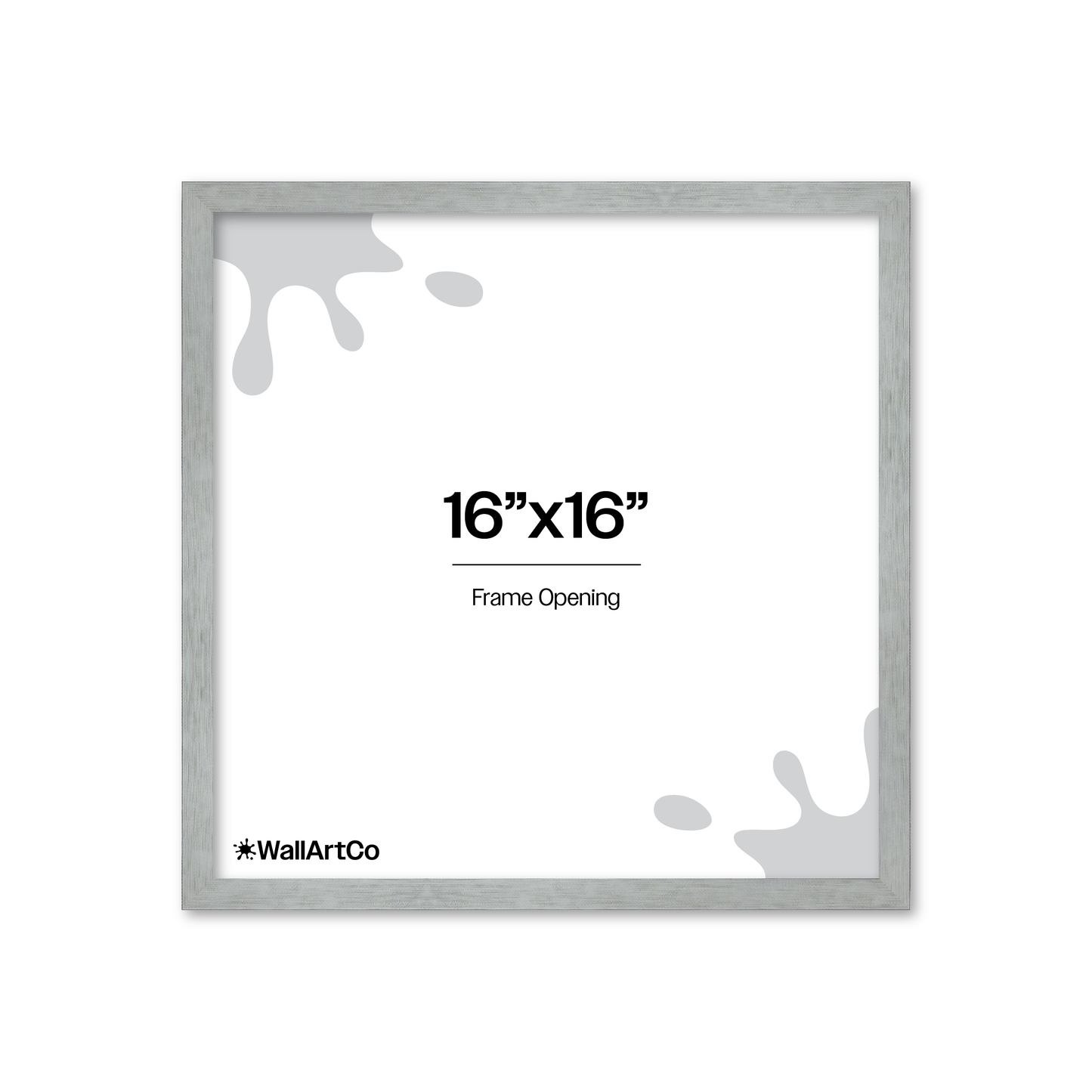 Heathered White Linden Wall Frame