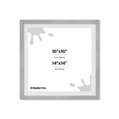 Heathered White Linden Wall Frame