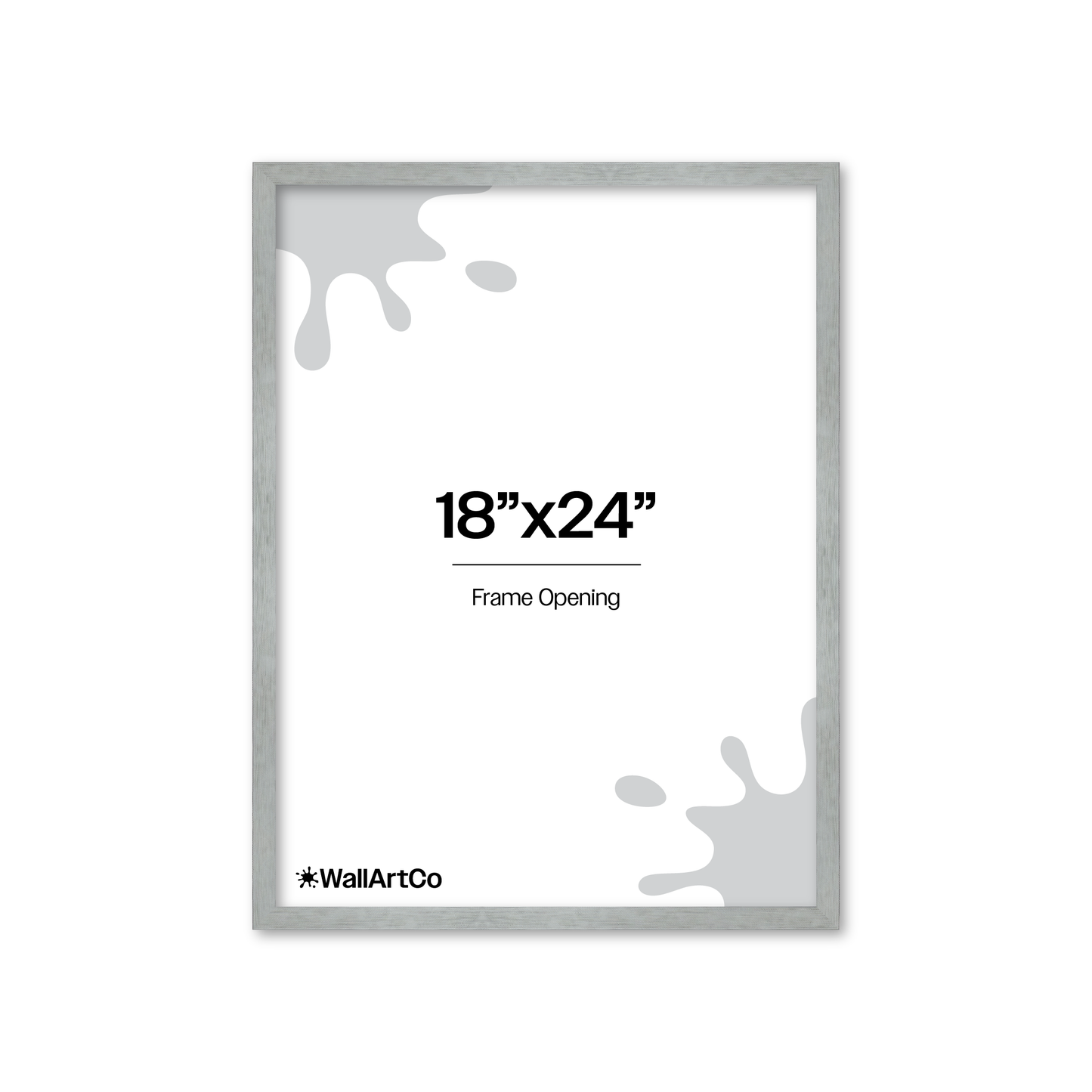Heathered White Linden Wall Frame