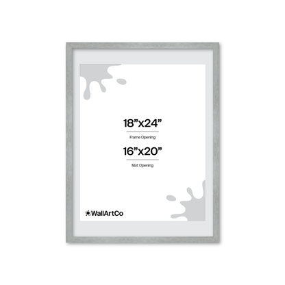 Heathered White Linden Wall Frame