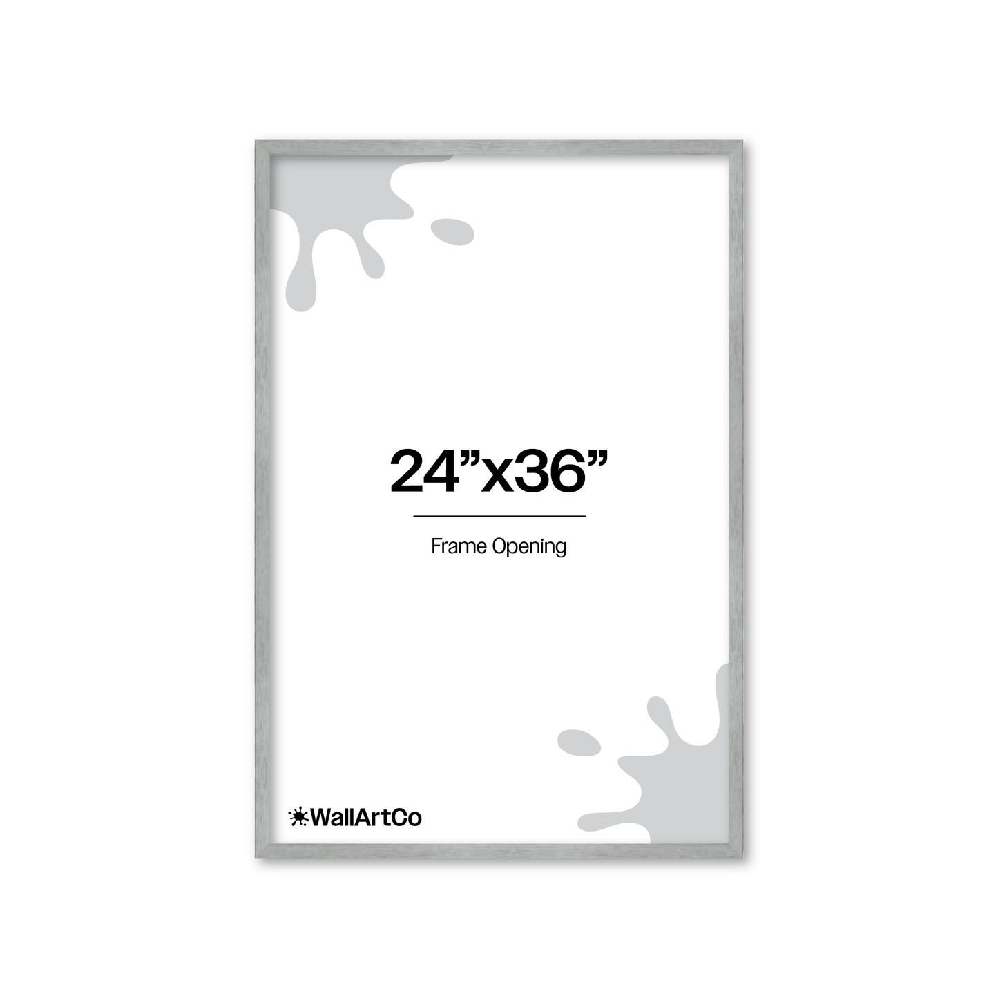 Heathered White Linden Wall Frame