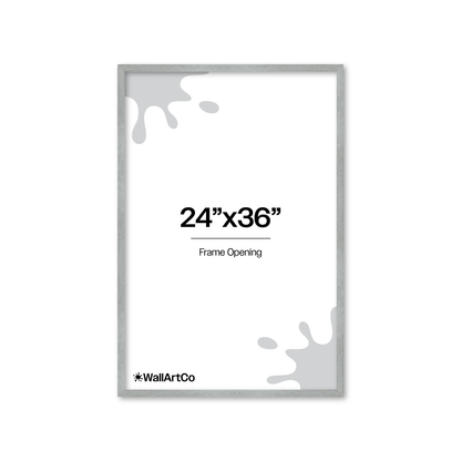 Heathered White Linden Wall Frame