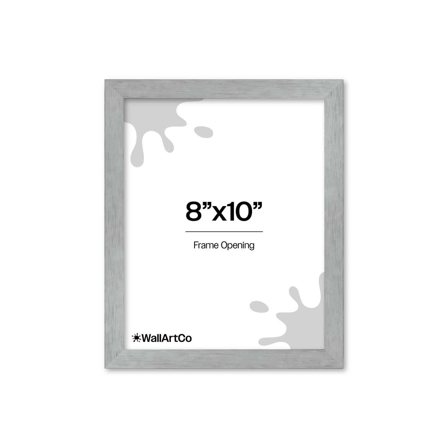 Heathered White Linden Wall Frame