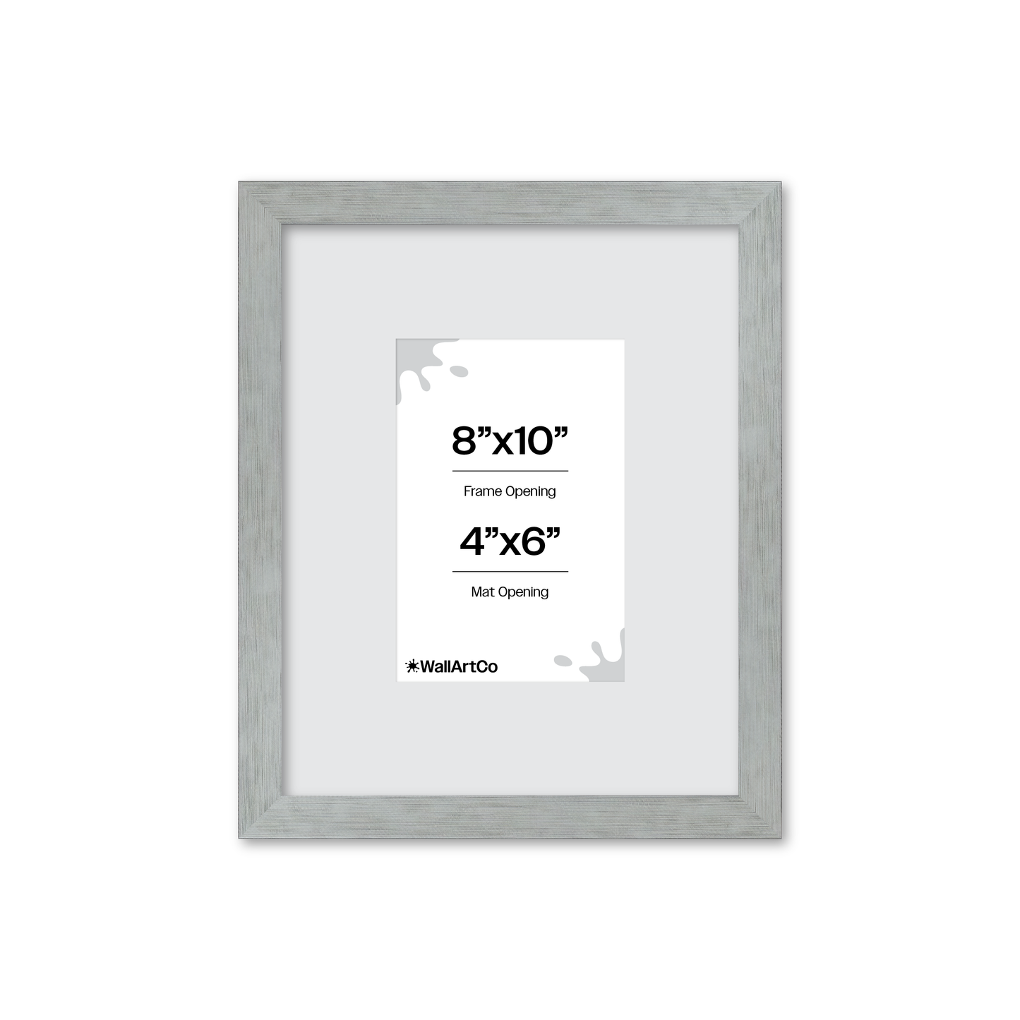 Heathered White Linden Wall Frame