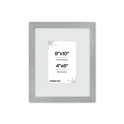 Heathered White Linden Wall Frame