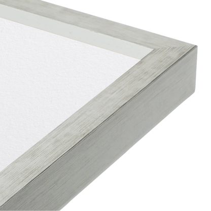 [LIFESTYLE],Heathered White Narrow Width Wall Frame in a room