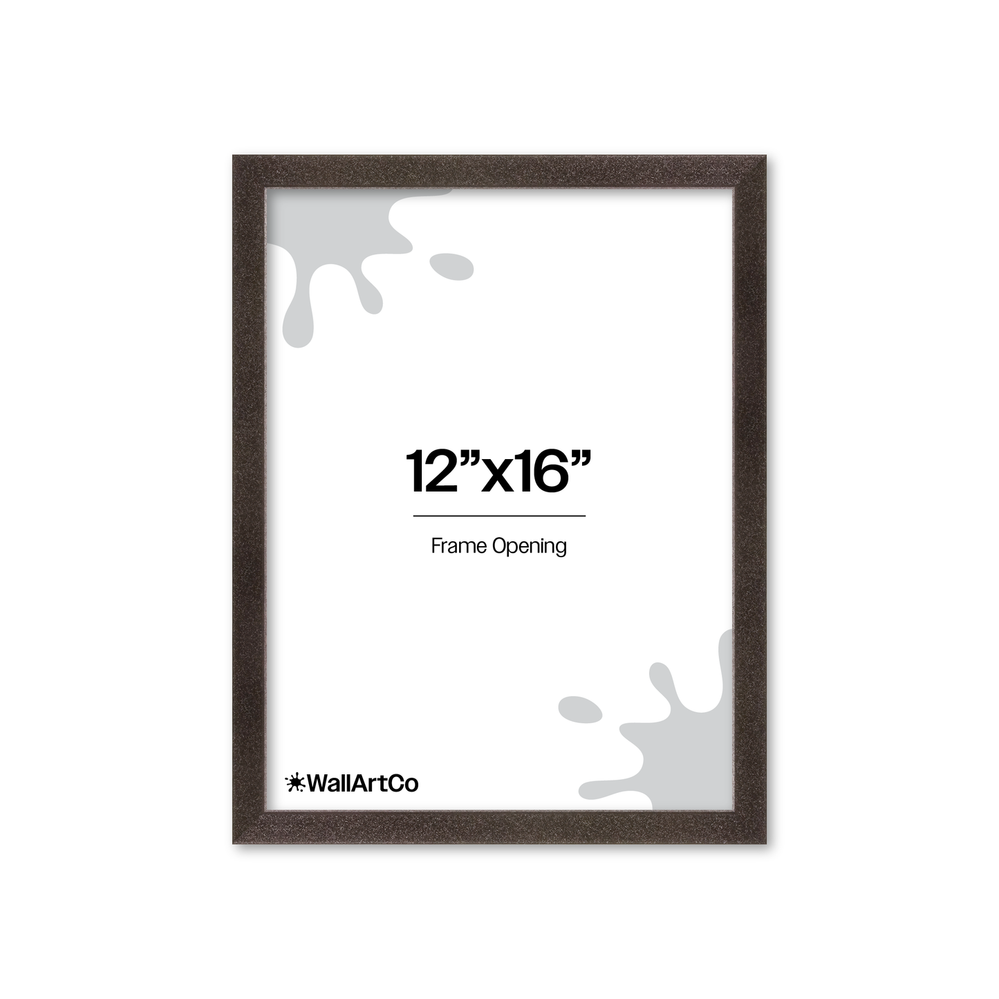 The Little Luxe - Black Glitter Picture Frame
