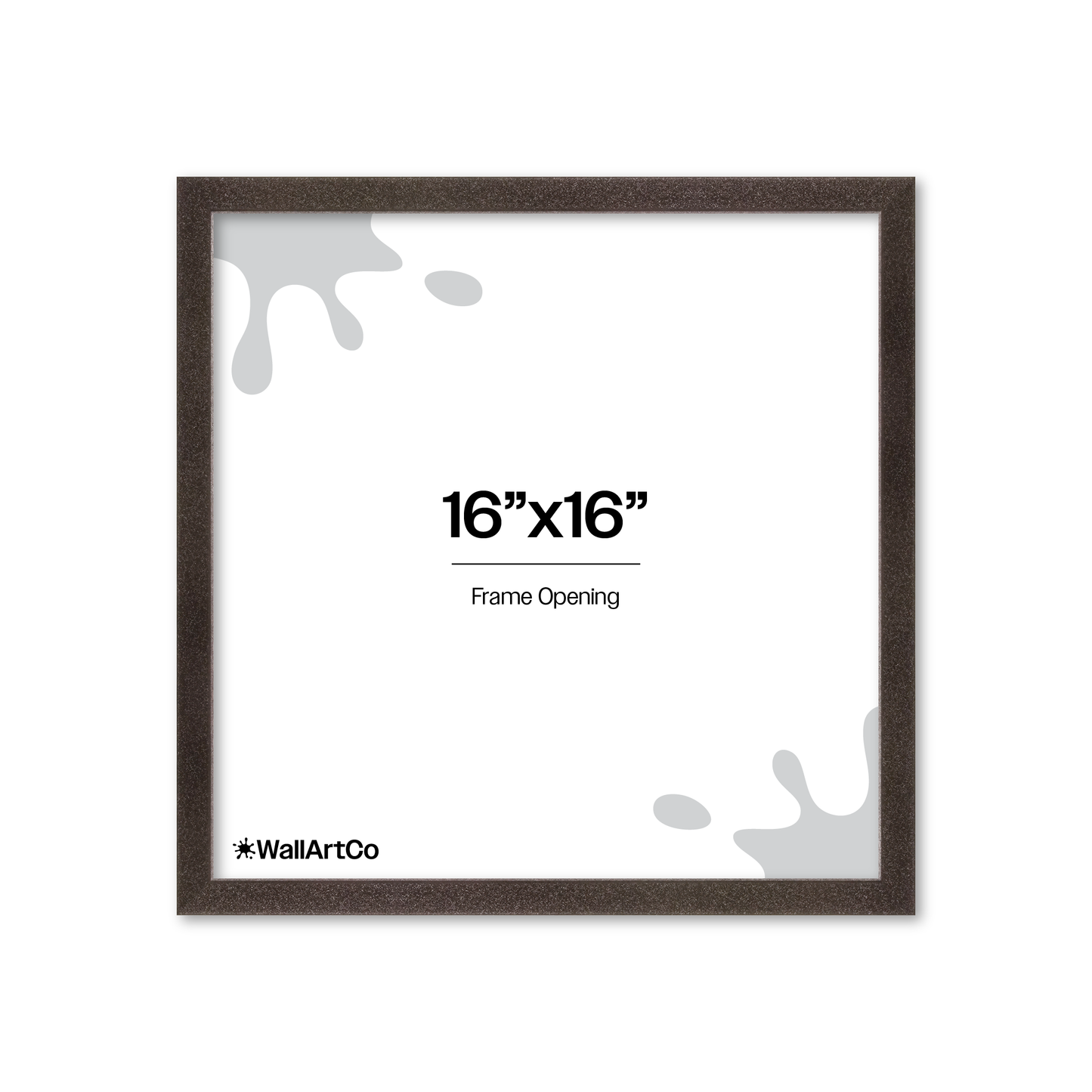 The Little Luxe - Black Glitter Picture Frame