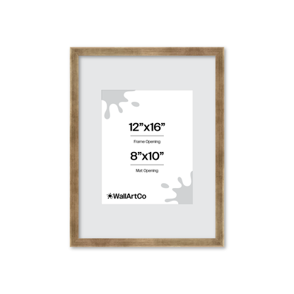 12" x 16" Pale Silver Monaco Wall Frame