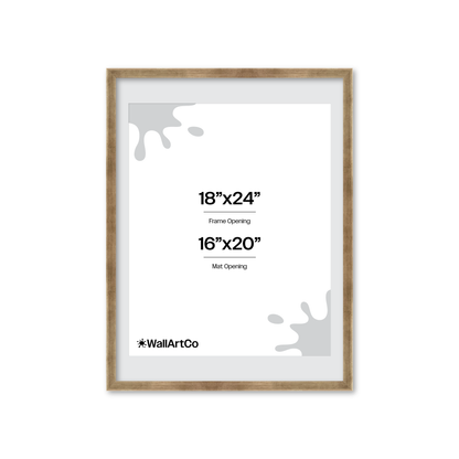 18" x 24" Pale Silver Monaco Wall Frame