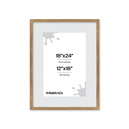 18" x 24" Brushed Gold Monaco Wall Frame