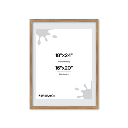 18" x 24" Brushed Gold Monaco Wall Frame