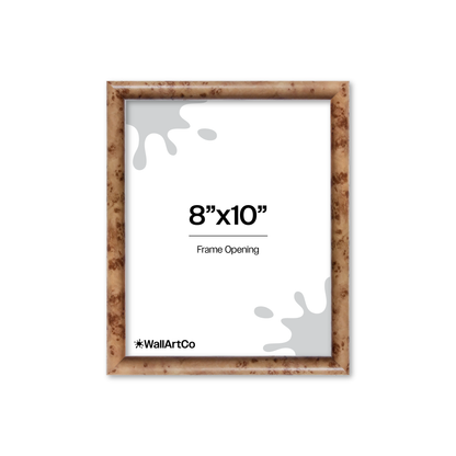 Caramel Burlwood Milano Wall Frame