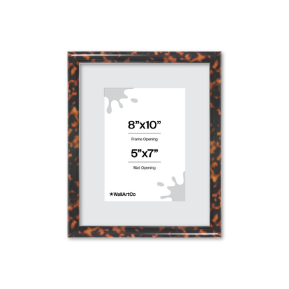 8" x 10" Tortoise Burlwood Milano Wall Frame