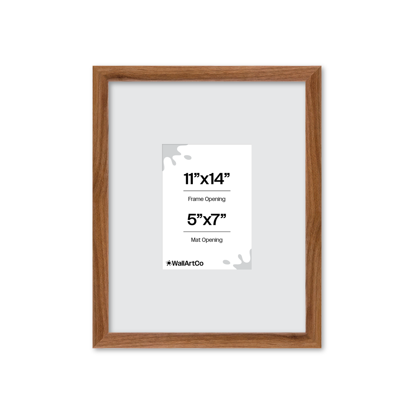 11" x 14" Light Walnut Hudson Narrows Wall Frame