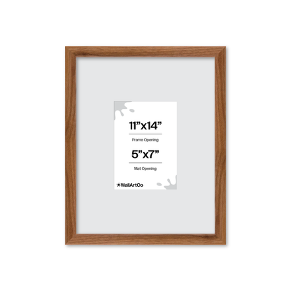 11" x 14" Light Walnut Hudson Narrows Wall Frame
