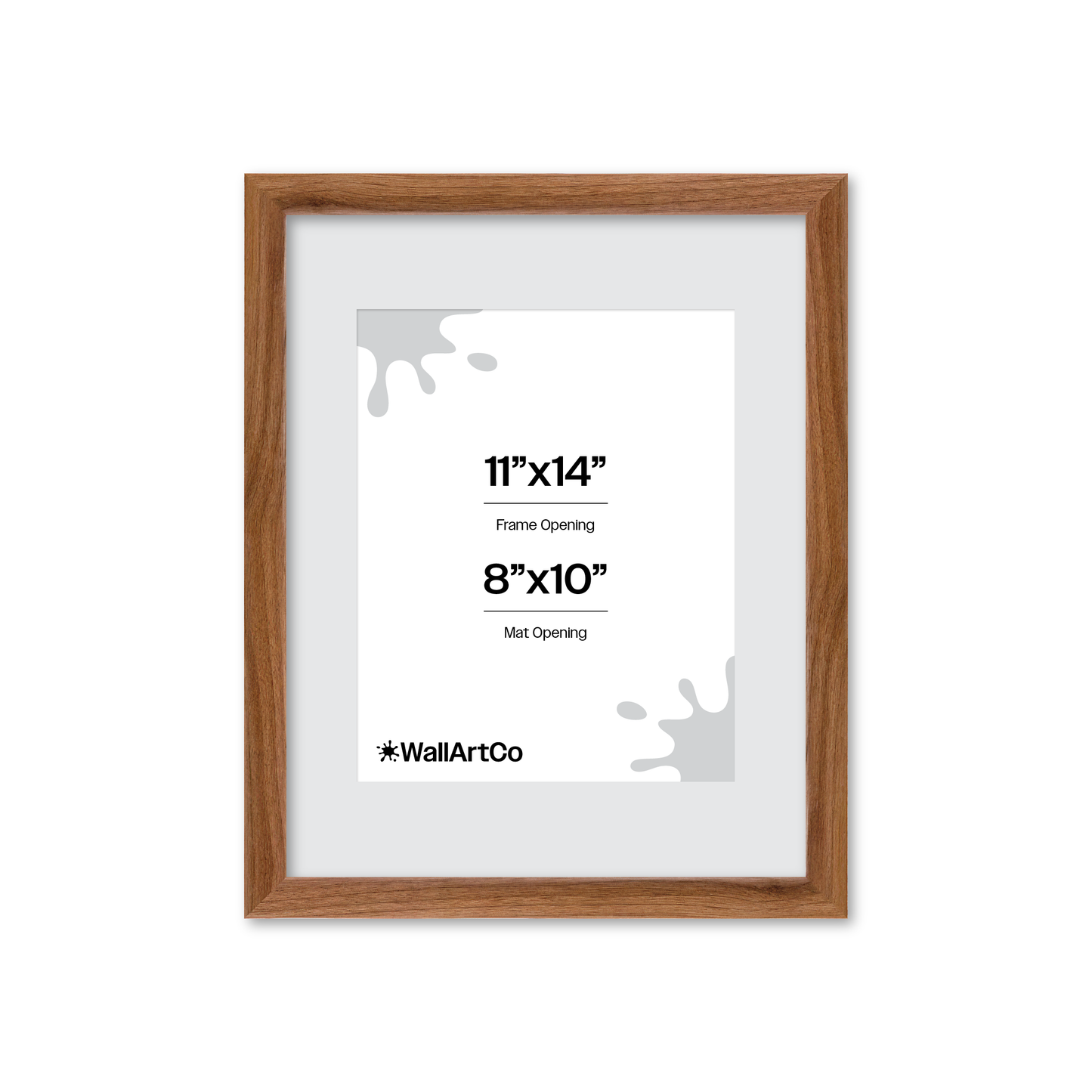 11" x 14" Light Walnut Hudson Narrows Wall Frame
