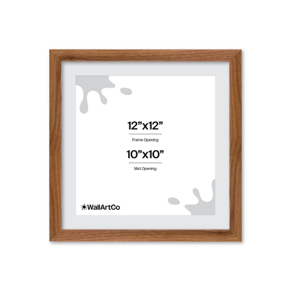 12" x 12" Light Walnut Hudson Narrows Wall Frame