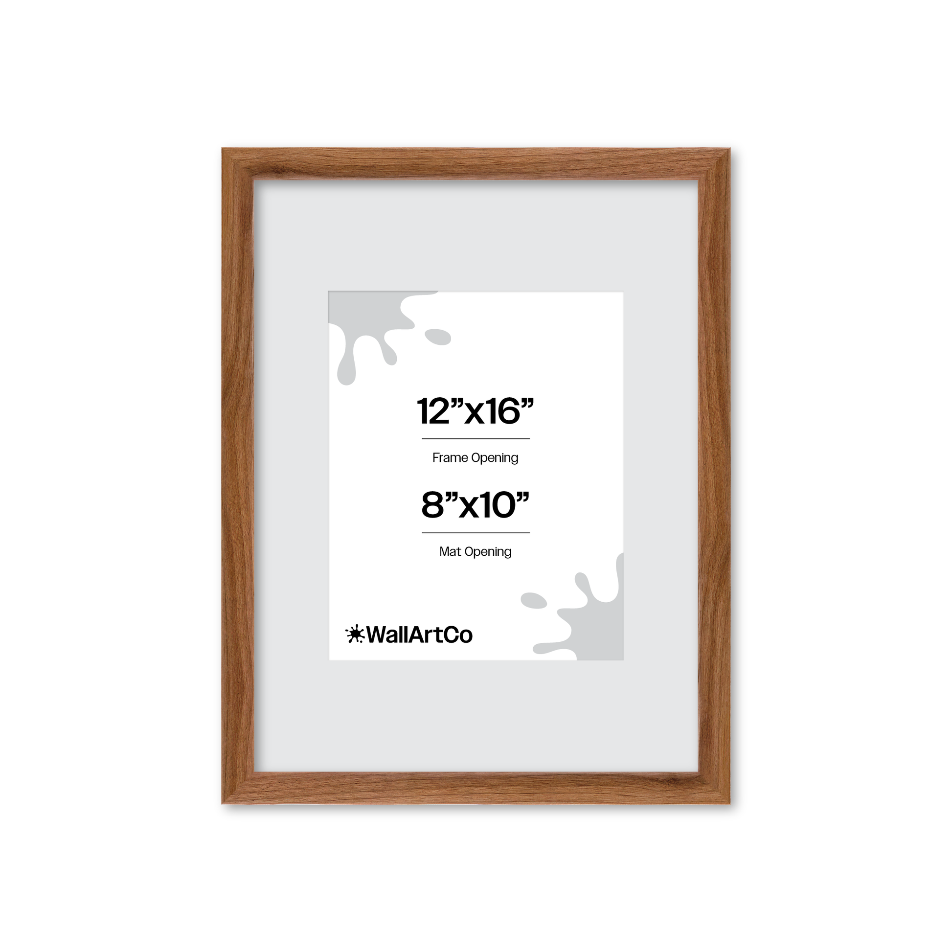 12" x 16" Light Walnut Hudson Narrows Wall Frame