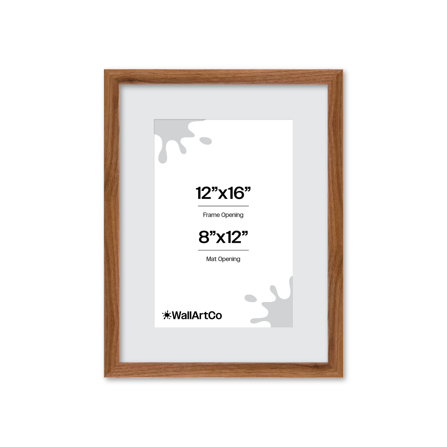 12" x 16" Light Walnut Hudson Narrows Wall Frame